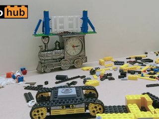 Building Super Sexy Sluban Excavator M38-B0551In Fast Speed (fake Lego)