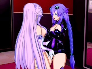Hyperdimension Neptunia - Purple Heart X_Purple Sister_Yuri Hentai