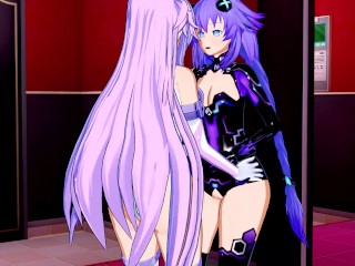 Hyperdimension Neptunia - Purple Heart X_Purple Sister YuriHentai