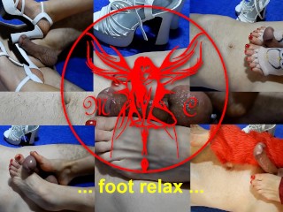 Teaser - Foot relax - footjob, foot domination,