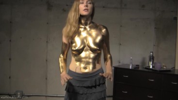 Ageless as Gold - Star Nine Body Painted Freeze Fetish FULL VIDEO