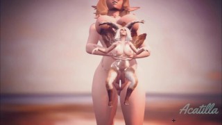 Butt Futa Giantess Has A Baby With A Flying Fox Creature