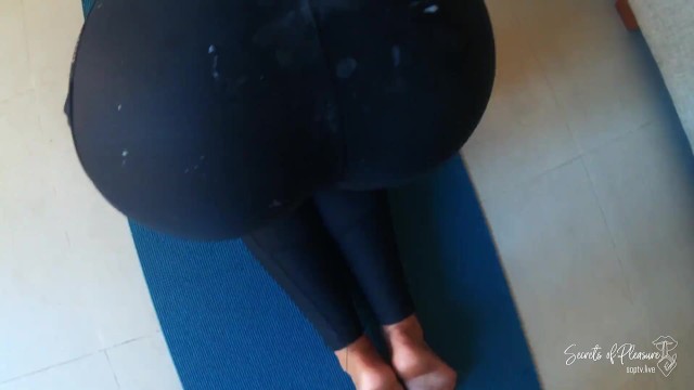 My Horny Boyfriend Shot TONS Of Cum On My Yoga Pants Best Outdoor Dry Hump 17