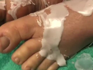 Hot Candle Wax On My Feet - Foot Fetish