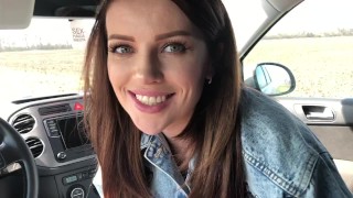 Teen Blowjob In The Car She Performed Her First Blowjob