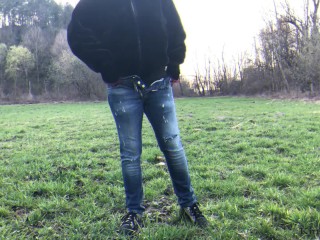 Pissing Compilation - pierced and tattooed_girl - pissing jeans_pants