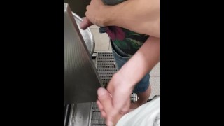 Jerk And Wank In A Public Restroom With A Hot Guy Massive Dick