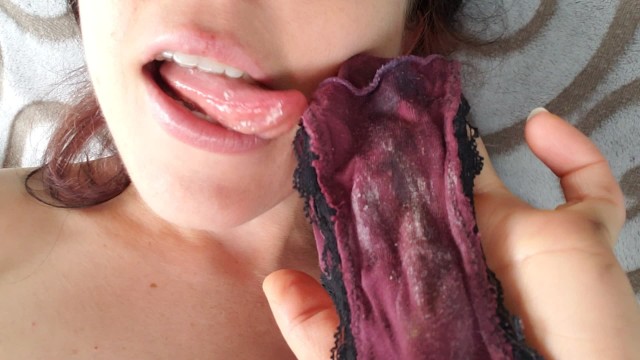 640px x 360px - Tasting my Creamy Burgundy Panties - Pornhub.com