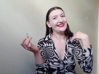 INHALE 19_Smoking Fetish Video by Gypsy Dolores a_Wild Cougar of_Montreal