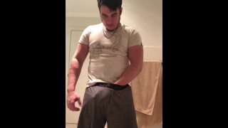 A Hairy Gym Hunk Experiences Excessive Orgasm
