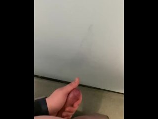 Wanking In Toilets With Amazing Cumshot!