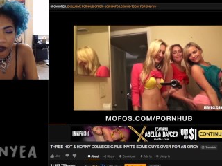 Naked People Ep. 20 THREE HORNY_COLLEGE GIRLS INVITE GUYS OVER FOR AN ORGY