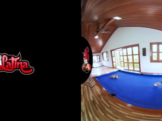VRLatina - Super Hot_Teen Fucks On Pool Table -VR_Experience