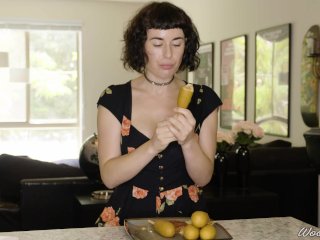 Porn Stars Eating: Olive Glass Loves Corn Dogs