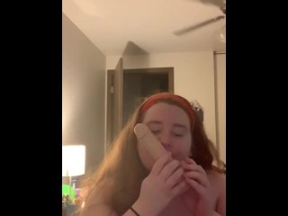 Sucking On My Dildo Thinking Of Sucking Cock