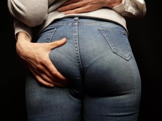 Screen Capture of Video Titled: sexy girl with a big ass in tight jeans