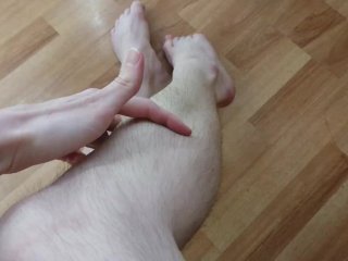 Hairy Legs Fetish: Worship Your Wife And Sperm Of Her Lover On Hairy Legs