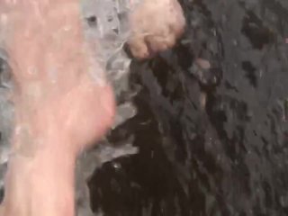 Barefoot Outdoors In The Rain - Fetish