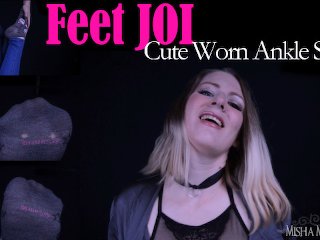 Feet Joi: Cute Worn Ankle Socks - Foot Fetish Foot Worship Pov Sock Worship