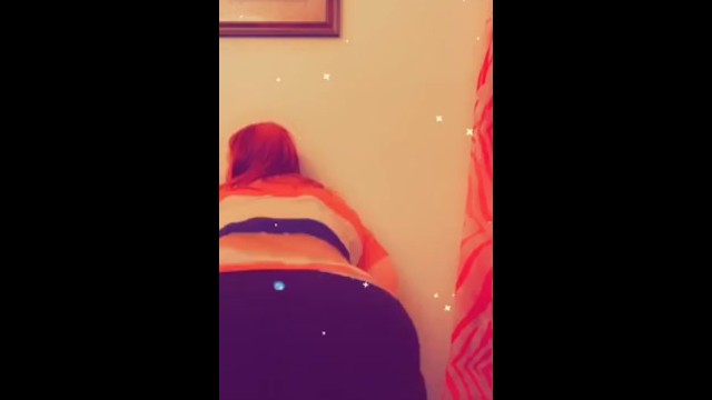 BBW babe enjoys bouncing/showing her big ass 11