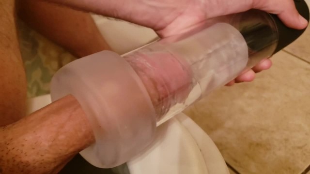 Edging With New Penis Pump With Masturbation Sleeve Toy Amazing 