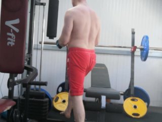 Me Doing A Workout Lifting Olympic Weights