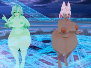[Vrchat Mmd] Ultra Thicc Girls Dance To K-Pop