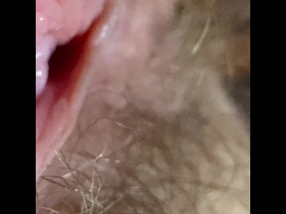 extreme close up on my hairy pussy and huge clitoris4k videotest