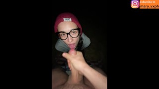 We got lost in the woods and dude fucks my warm mouth - MaryVincXXX