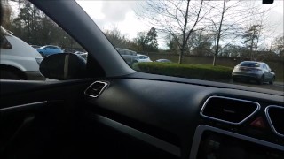 Blowjob In A Public Car Park With The Roof Down