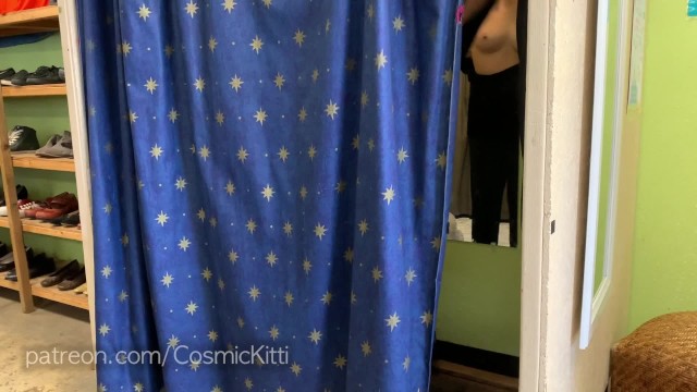 Naked In A Changing Room - Changing Room Voyeur Curtain Stuck Open - Pornhub.com