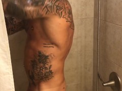 Jason Collins showering