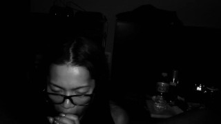First Time Sucking A Giant BBC By An Innocent Tiny Asian Girl