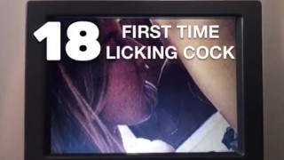 Cheerleader VHS Tape Of Her First Time Licking A Cock At The Age Of 18