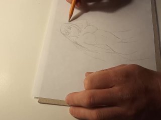 Covid Anime Girl - Drawing