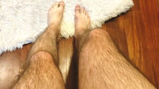 After A Shower I'm Drying My Hairy Legs