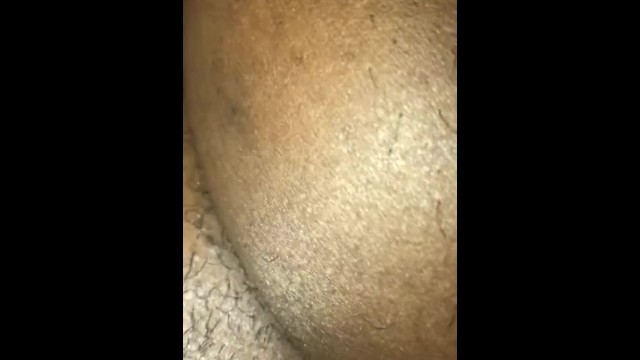 Ebony couple fuck with strap on 