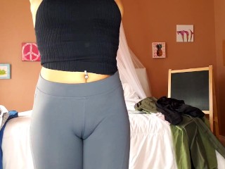 Cute Booty Asian Does Yoga Pants_/ Leggings Try On_Haul Pt. 2