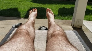Teen In The Sun Hairy Legs