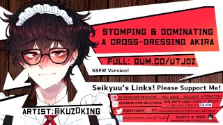 Teen 18 COCK PERSONA 5 BDSM Dom ASMR Stomps On Crossdressing Bf's COCK PERSONA 5 BDSM Dom ASMR Stomping On Crossdressing Bf's