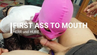 Big Cock HERRUNDHURE Sub Is Pushed And Fucked And She Gets Her First Ass2Mouth