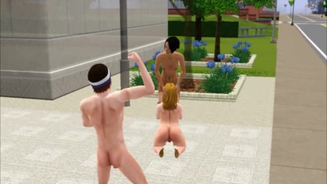 Bbw! Fucked on the street!  sims 3 lesbian, video game sex