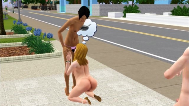 Bbw! Fucked on the street!  sims 3 lesbian, video game sex