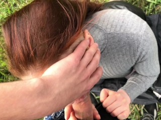 Blowjob in a public park from_wife amateur LeoKleo