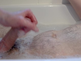 No ducks for playing in the bath while she plays with my_dick and_foam.