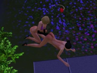I Had A Rest With My Girlfriend. Sex Near The Trampoline Sims 3
