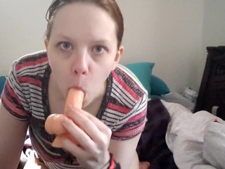 Sucking On My Toy Before Using_It OnMyself - Solo Masturbation