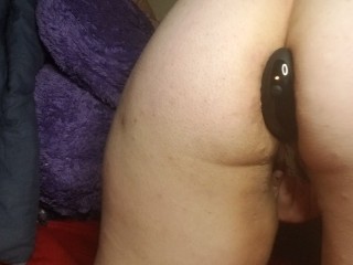 Watch me orgasm while trying_out my new vibrating butt_plug