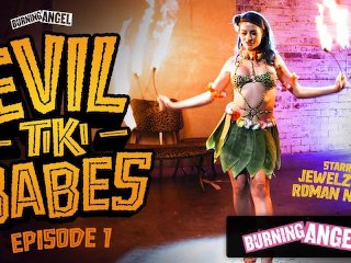 Burningangel Barmaid Jewelz Blu Gives A Hot Tiki Performance