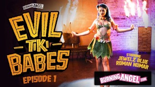 Deepthroat Jewelz Blu A Burningangel Barmaid Puts On A Hot Tiki Show